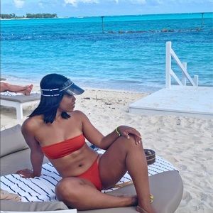 Naked Wardrobe Rust color bikini set